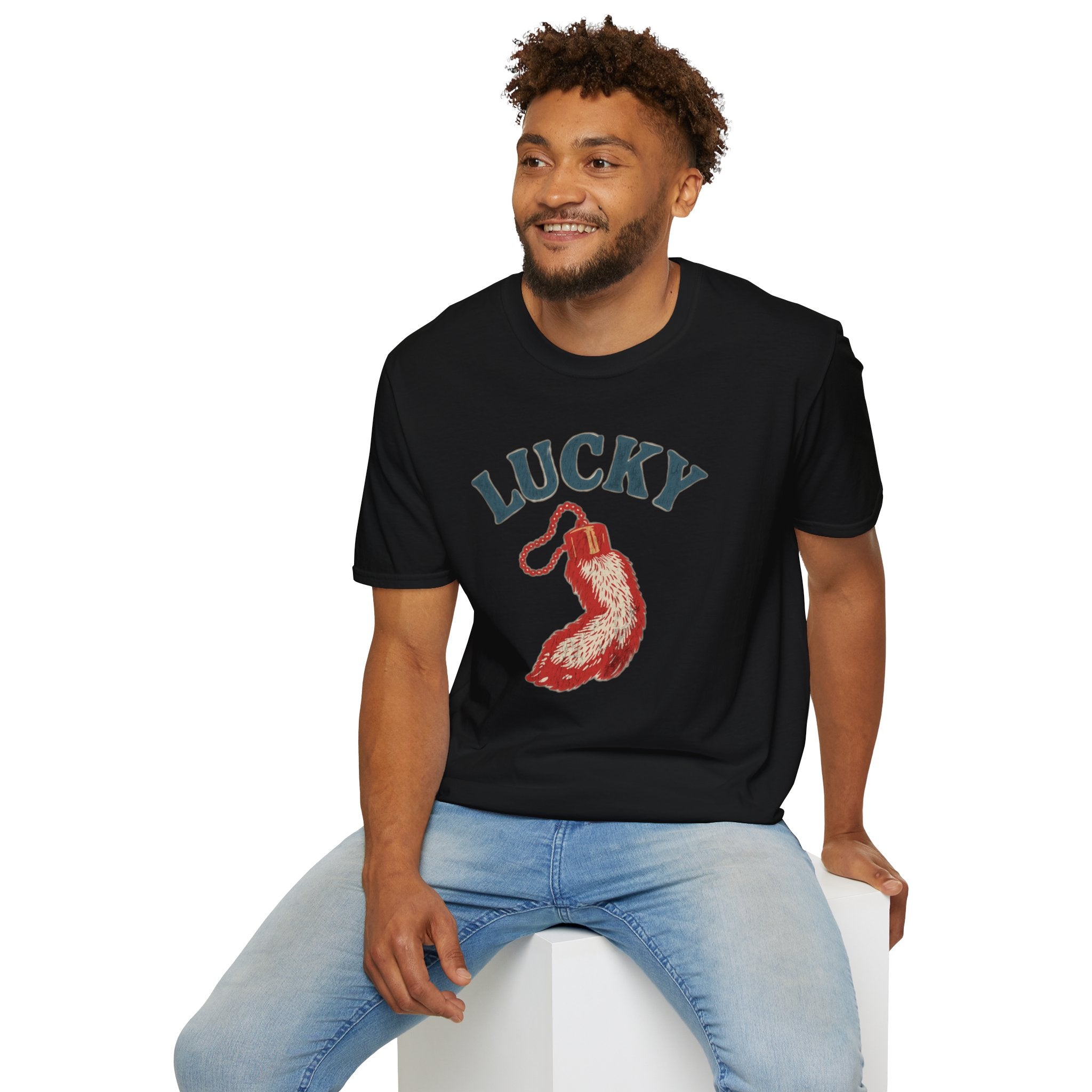 "Lucky" Vintage Rabbit Graphic T-Shirt