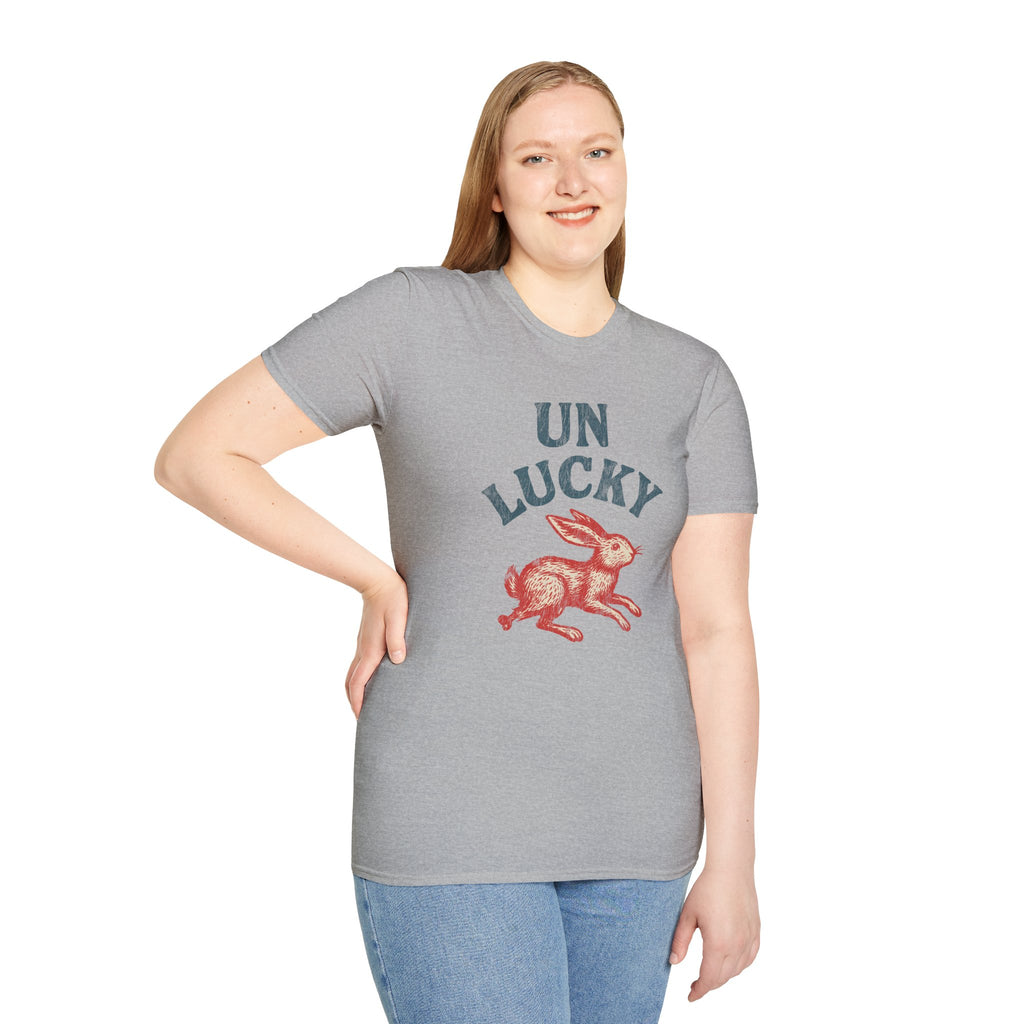 "Unlucky" Vintage Rabbit Graphic T-Shirt