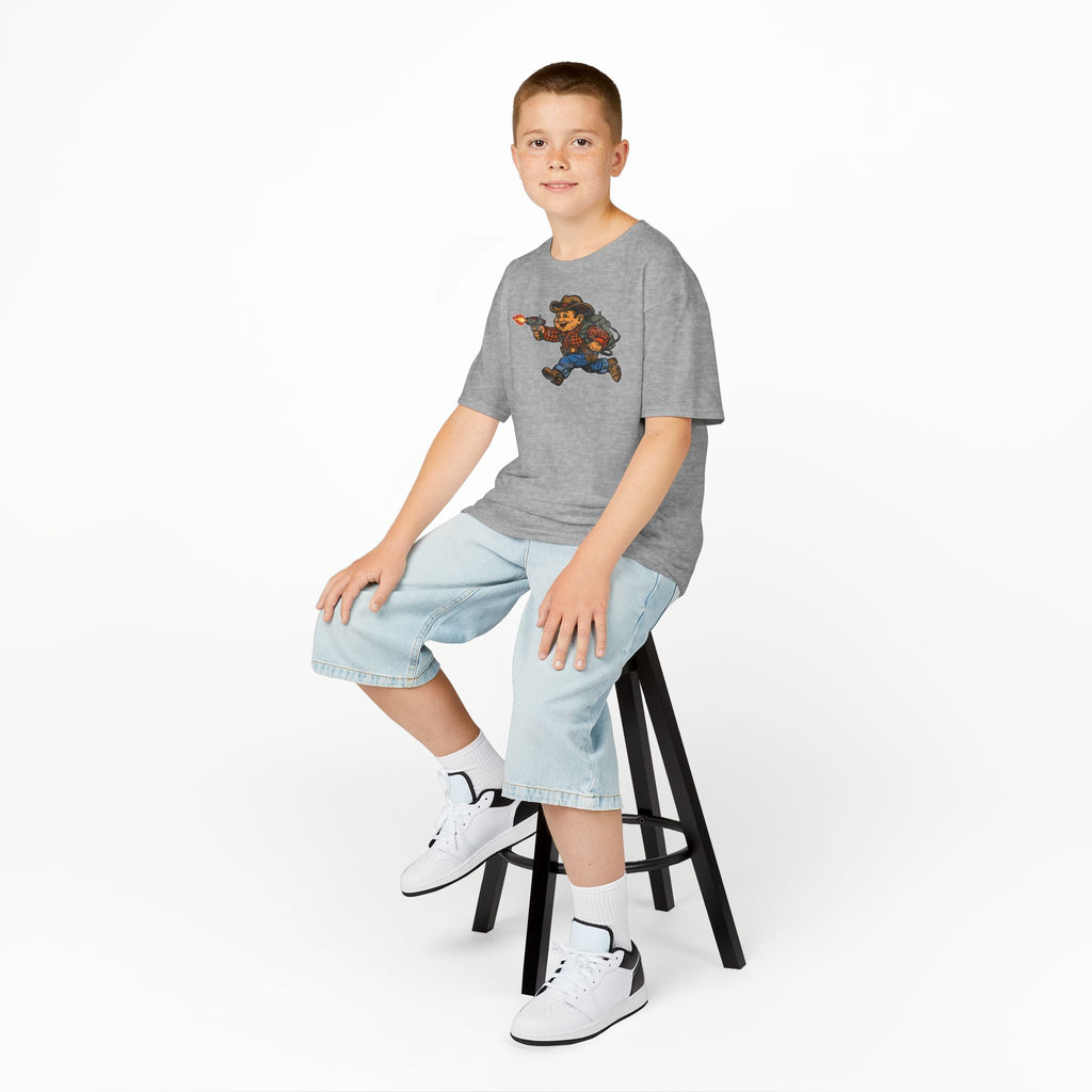 Poco Pete The Space Cowboy Kids T‑Shirt — Retro Western Heavy Cotton Tee