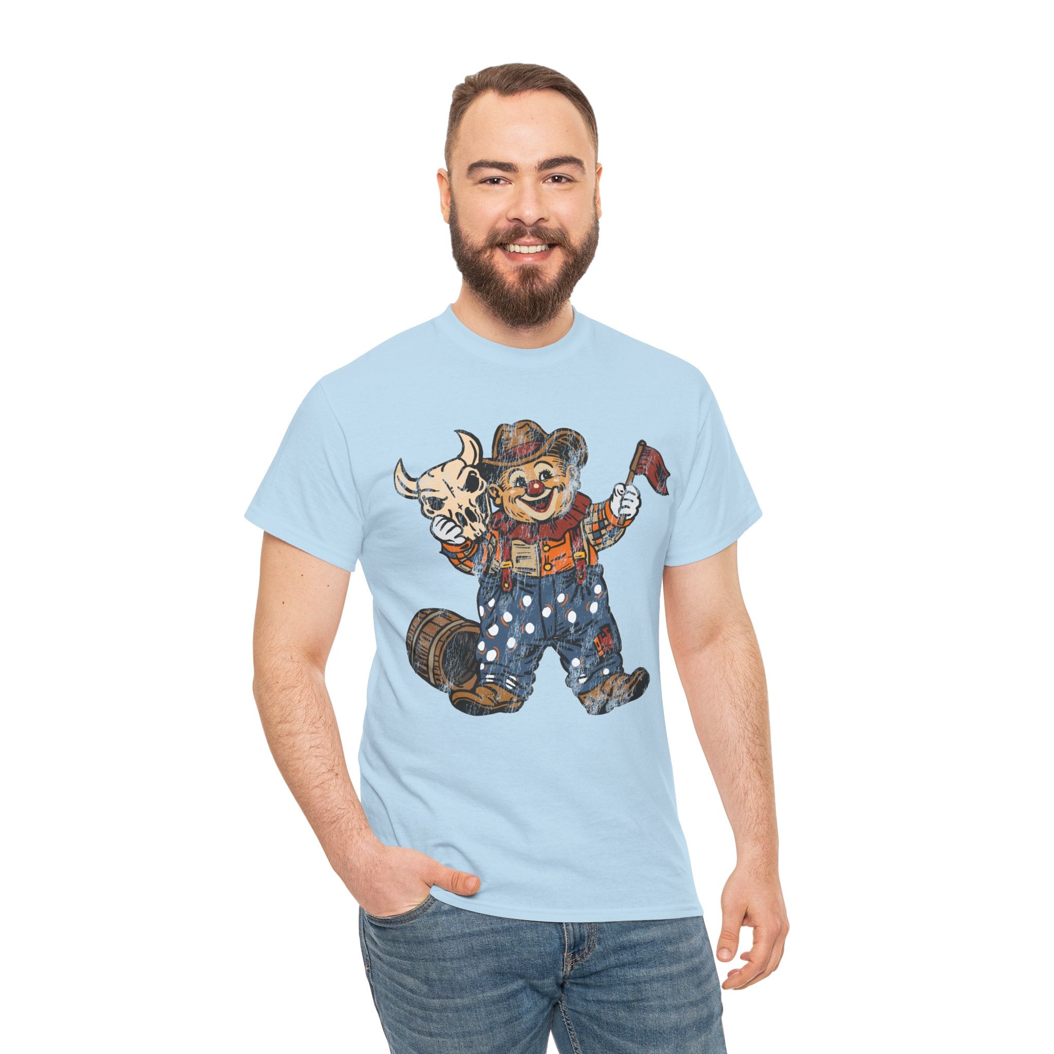 Poco Pete "Just a Clown" T‑Shirt — Retro Western Heavy Cotton Tee