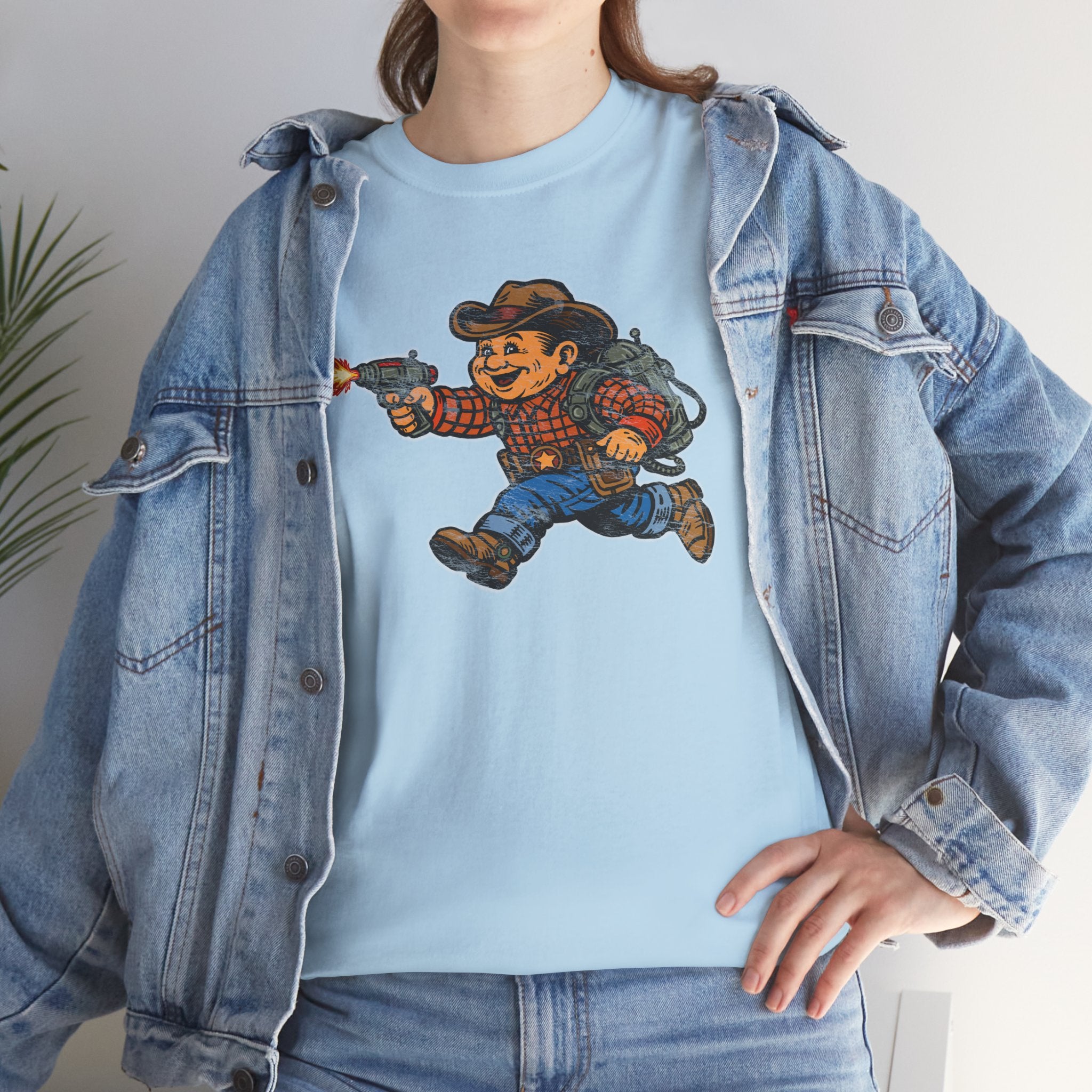 Poco Pete The Space Cowboy T‑Shirt — Retro Western Heavy Cotton Tee