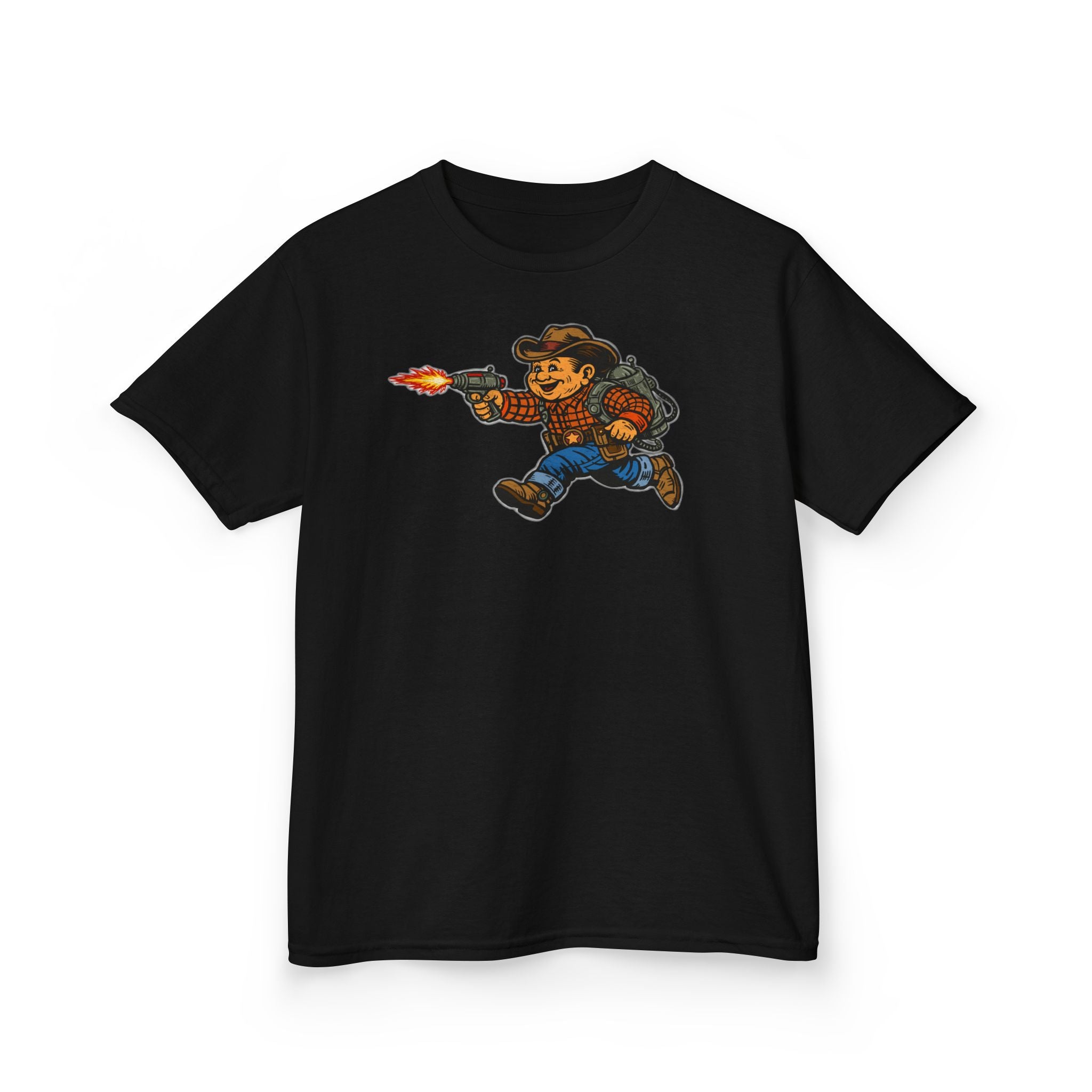 Poco Pete The Space Cowboy Kids T‑Shirt — Retro Western Heavy Cotton Tee