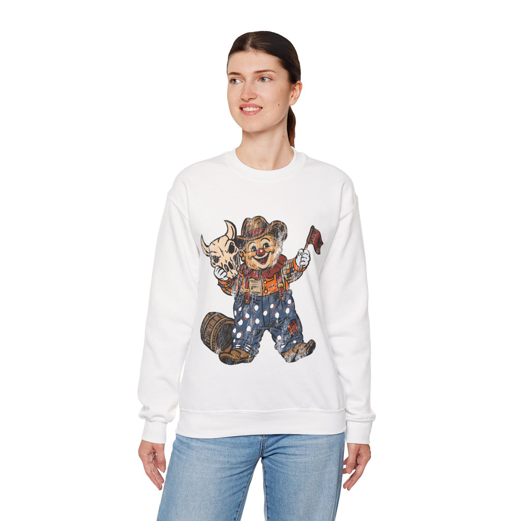Poco Pete "Just a Clown" Pullover — Retro Western Crewneck Sweatshirt