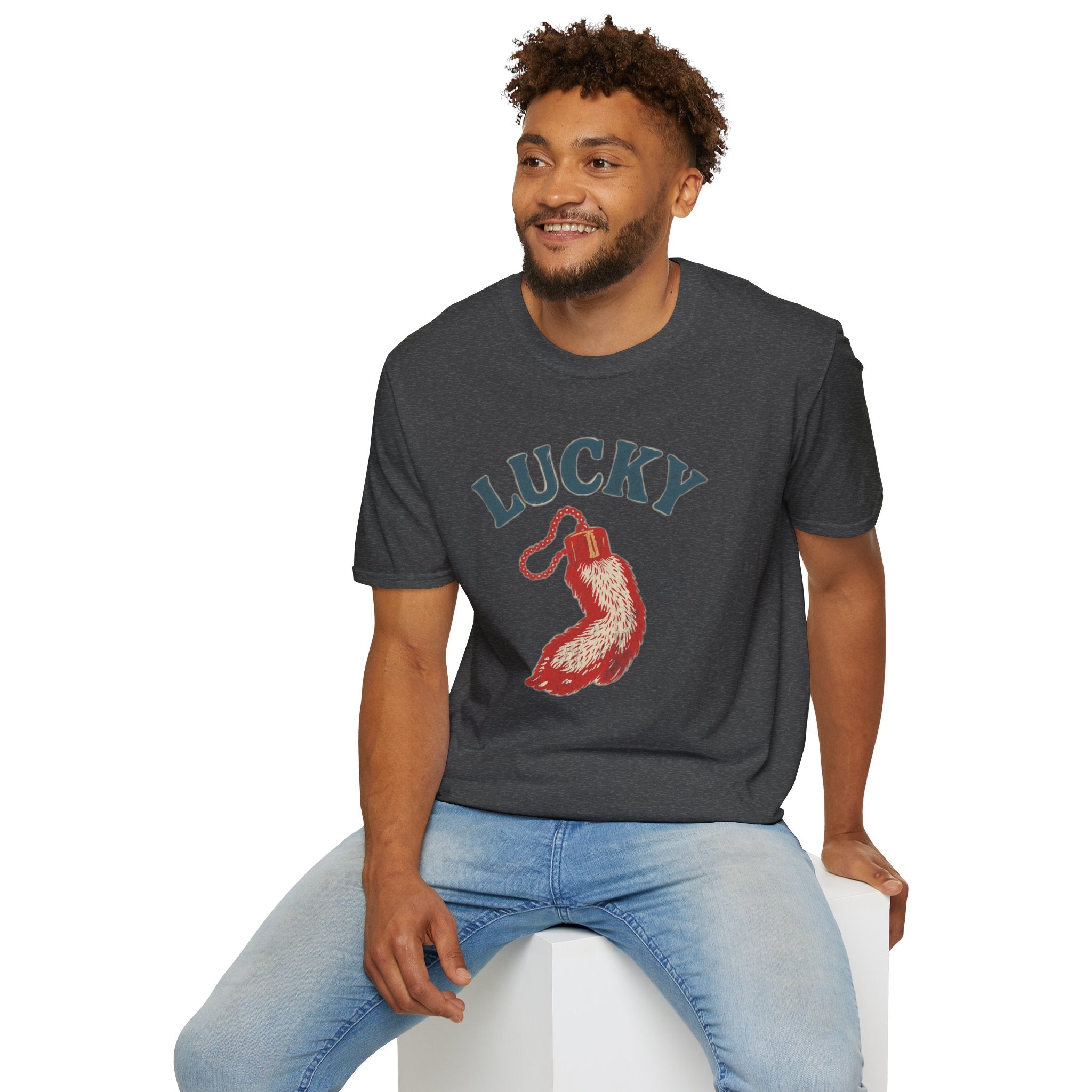 "Lucky" Vintage Rabbit Graphic T-Shirt
