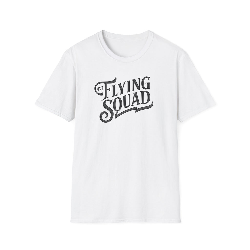 Flying Squad Tee — Retro Script Graphic T-Shirt | Band Merch Australia