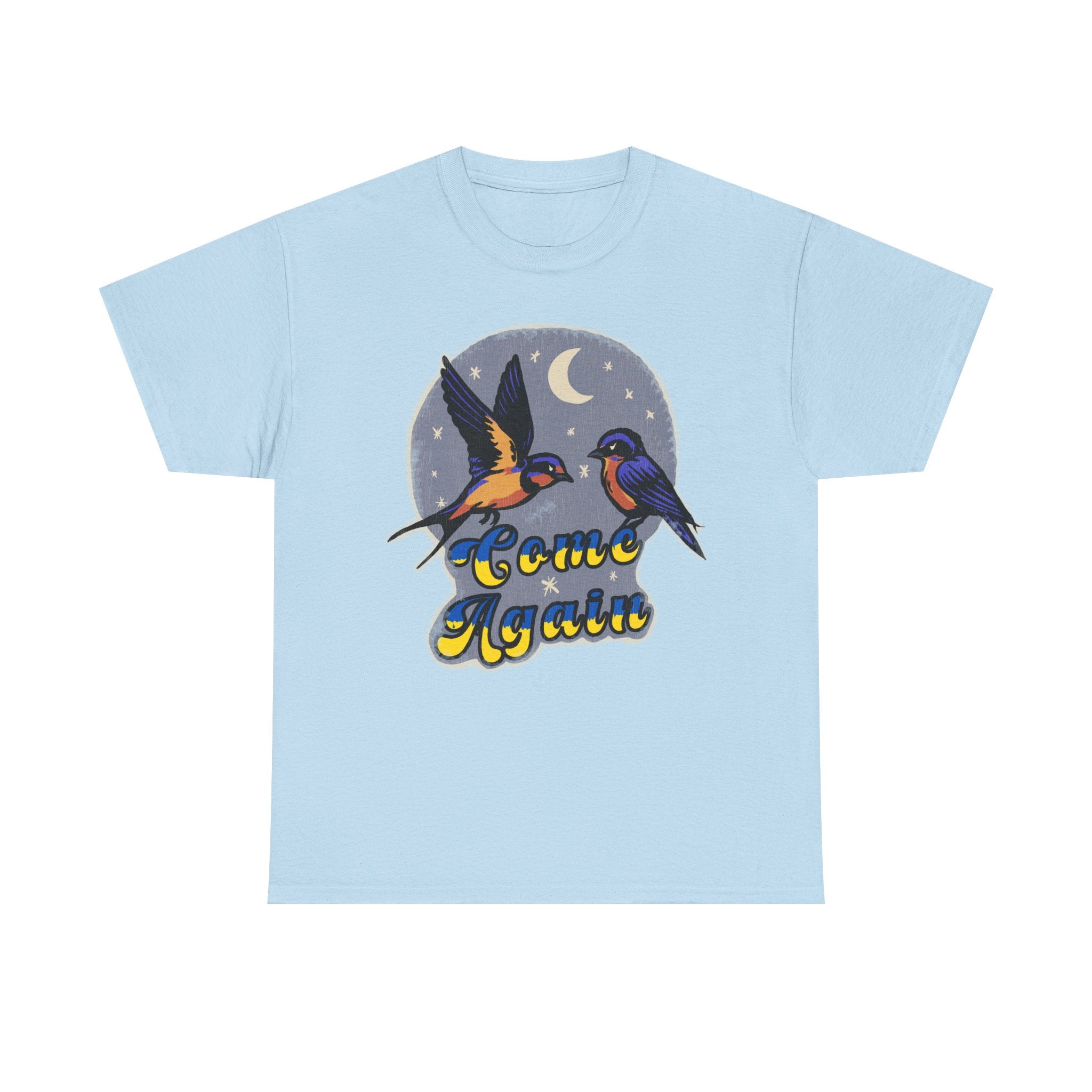 'Come Again' Tee — Retro Souvenir Welcome Swallow Moon Graphic T-Shirt