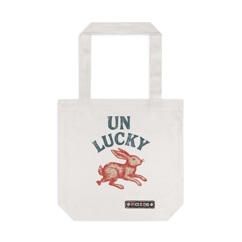 "Unlucky" Vintage Rabbit Tote Bag —  Graphic Cotton Tote