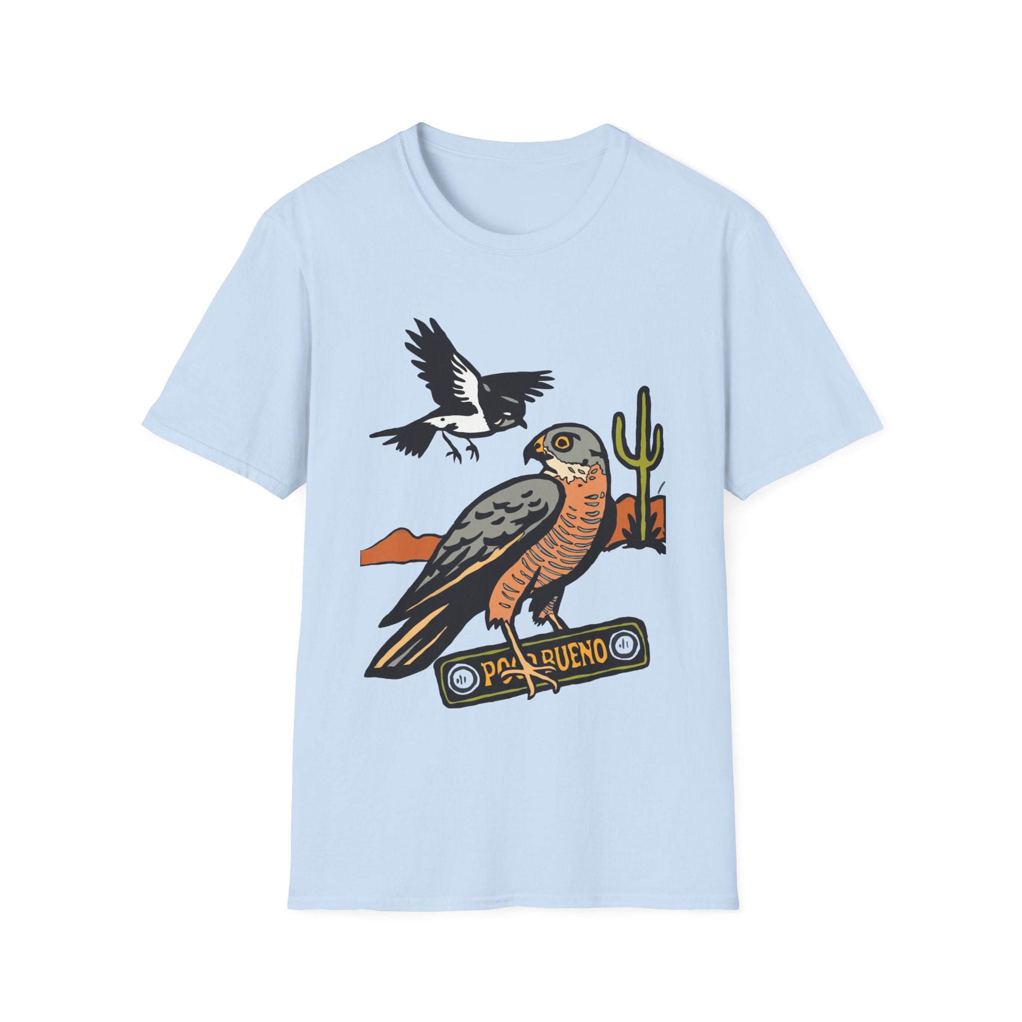 Desert Hawk Tee — 'Poco Bueno' Bird Graphic T-Shirt